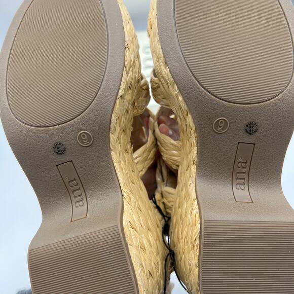 a.n.a Womens Merlin Wedge Sandals Brown Natural Size 9M - Picture 7 of 15